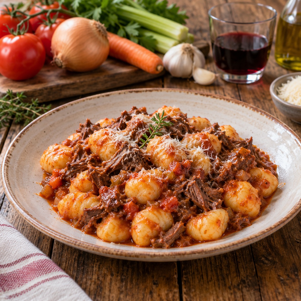 Gnocchi al sugo di piccione