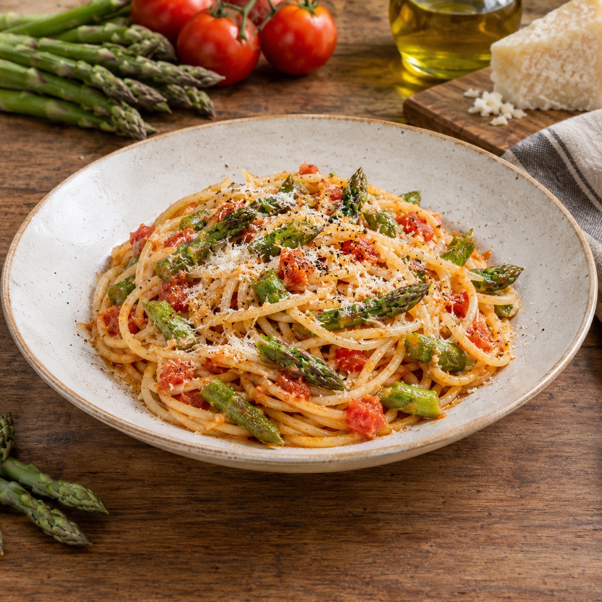 Pasta con gli asparagi