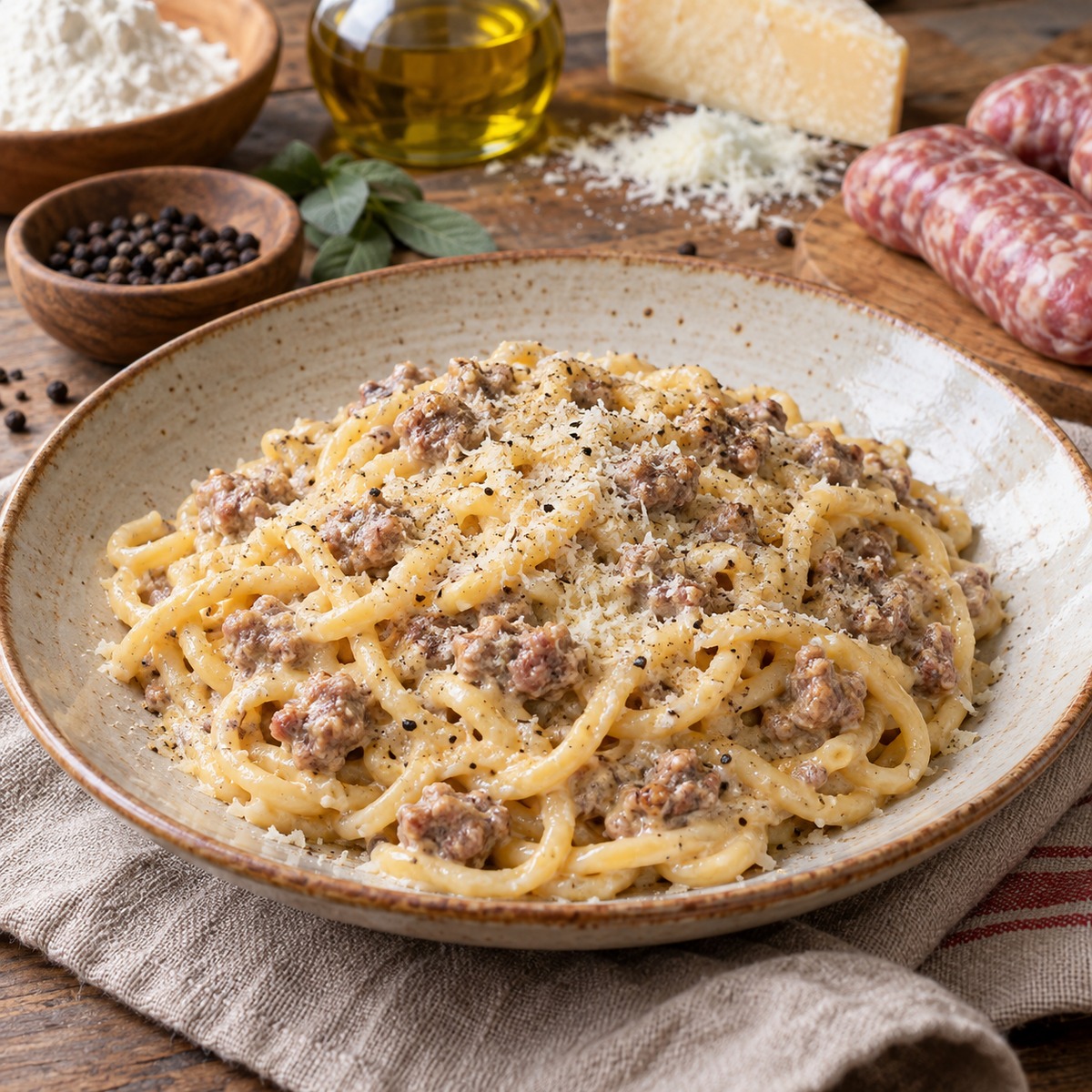 Strangozzi alla norcina