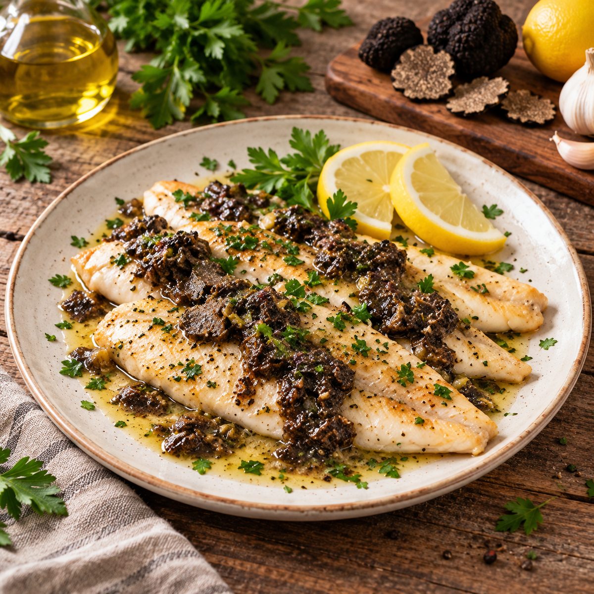 Filetti di trota al tartufo