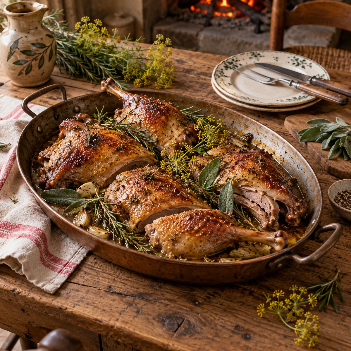 Piccione arrosto