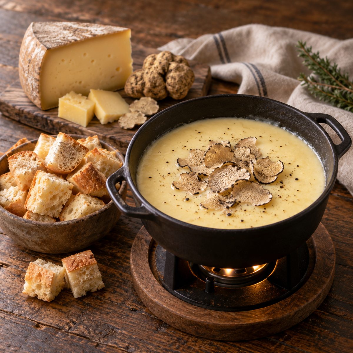 Fonduta con tartufo bianco