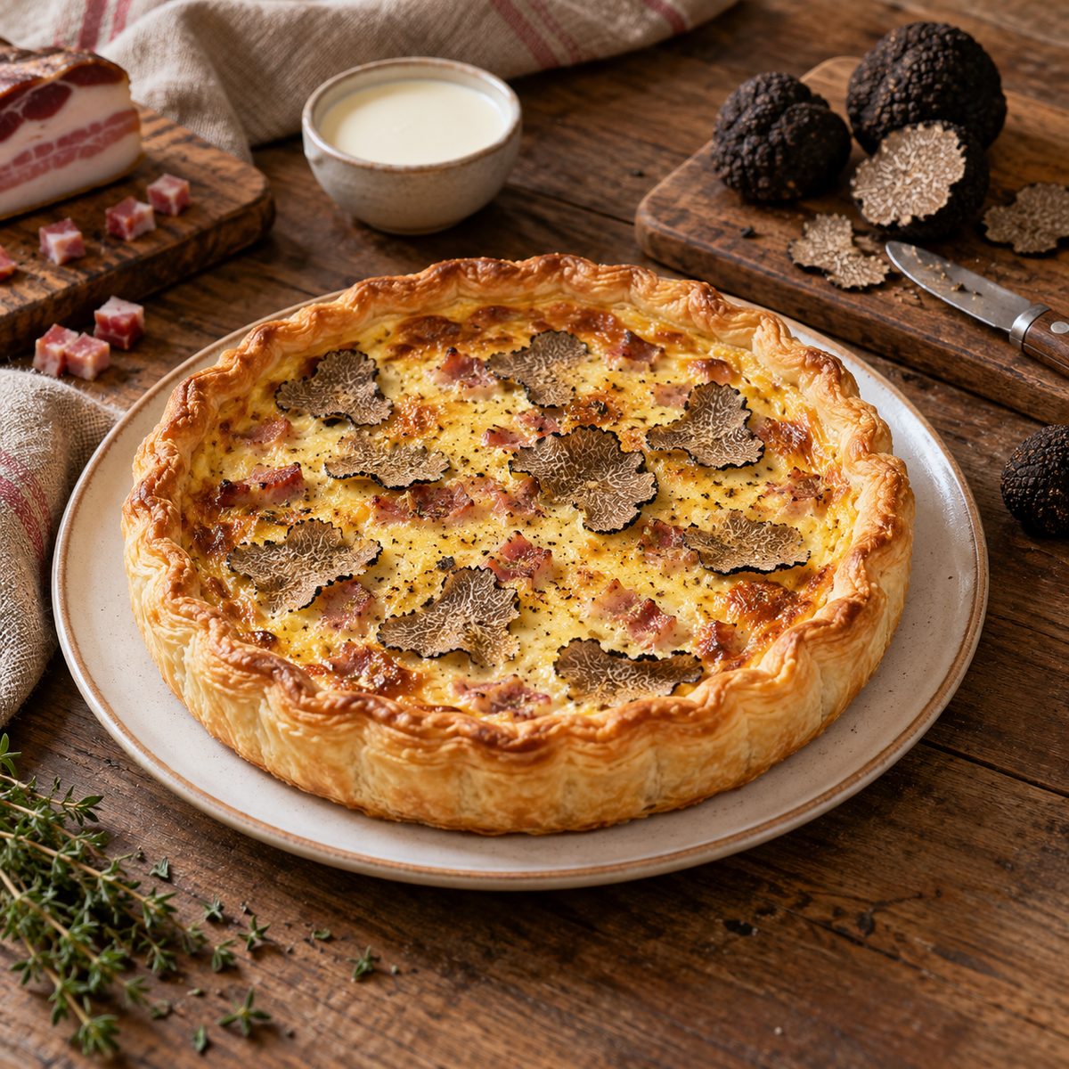 Quiche al tartufo