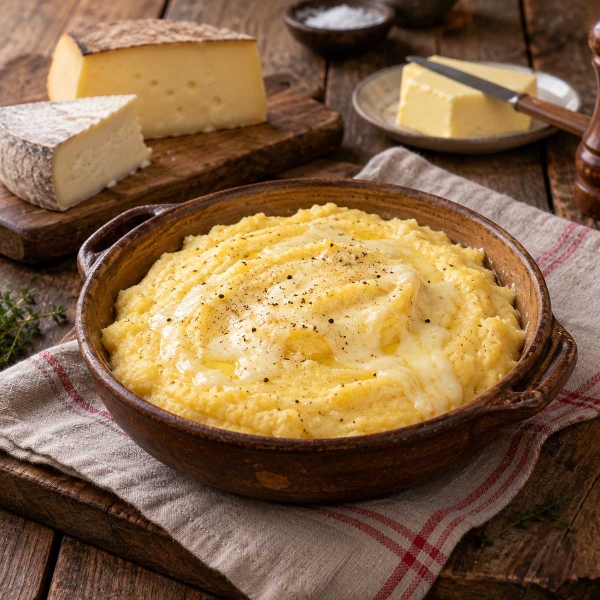 Polenta concia