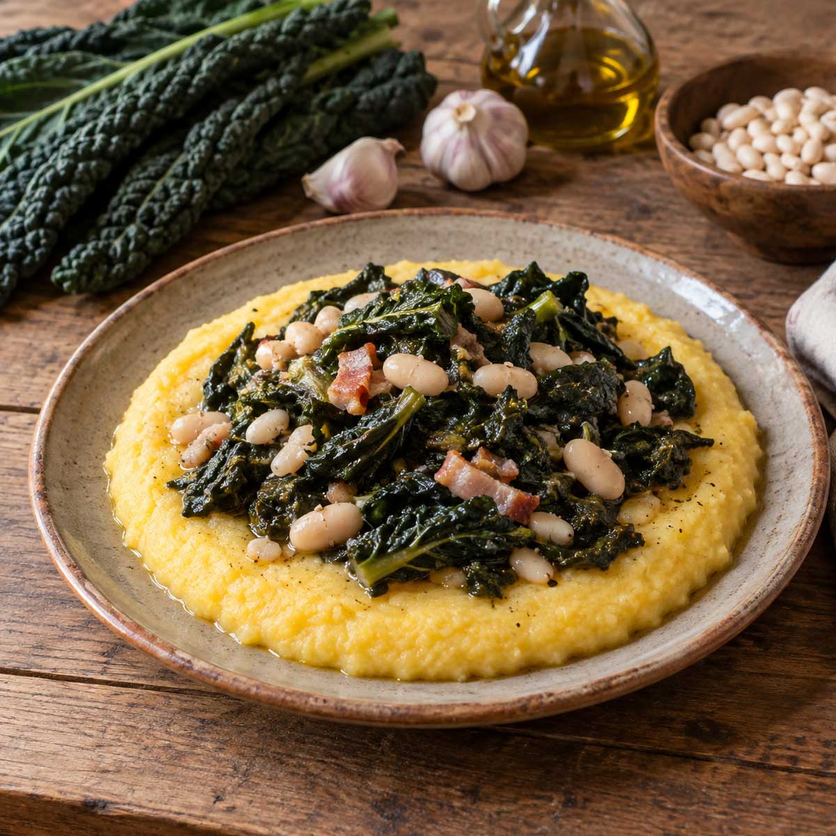 Polenta e cavolo nero