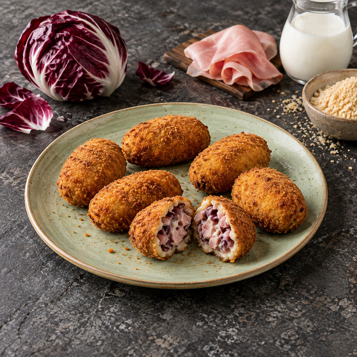 Crocchette al radicchio rosso