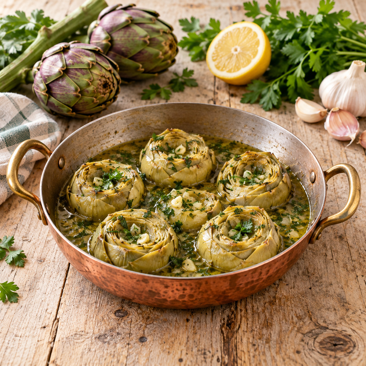 Carciofi in tegame