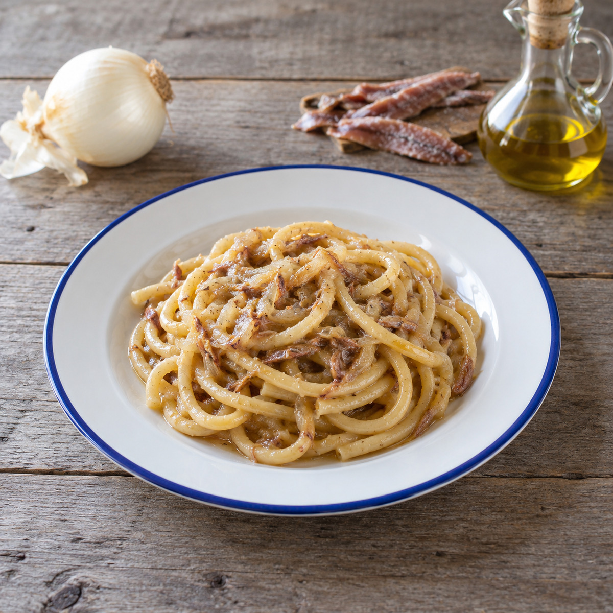 Bigoli in salsa di acciughe