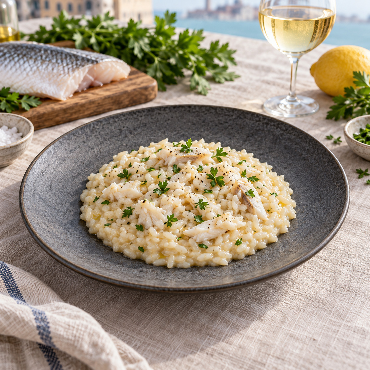 Risotto al branzino