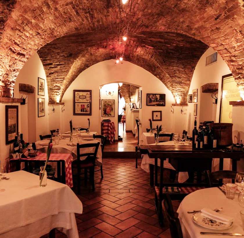 Ricostruzione illustrativa dell’ambiente di taverna 58