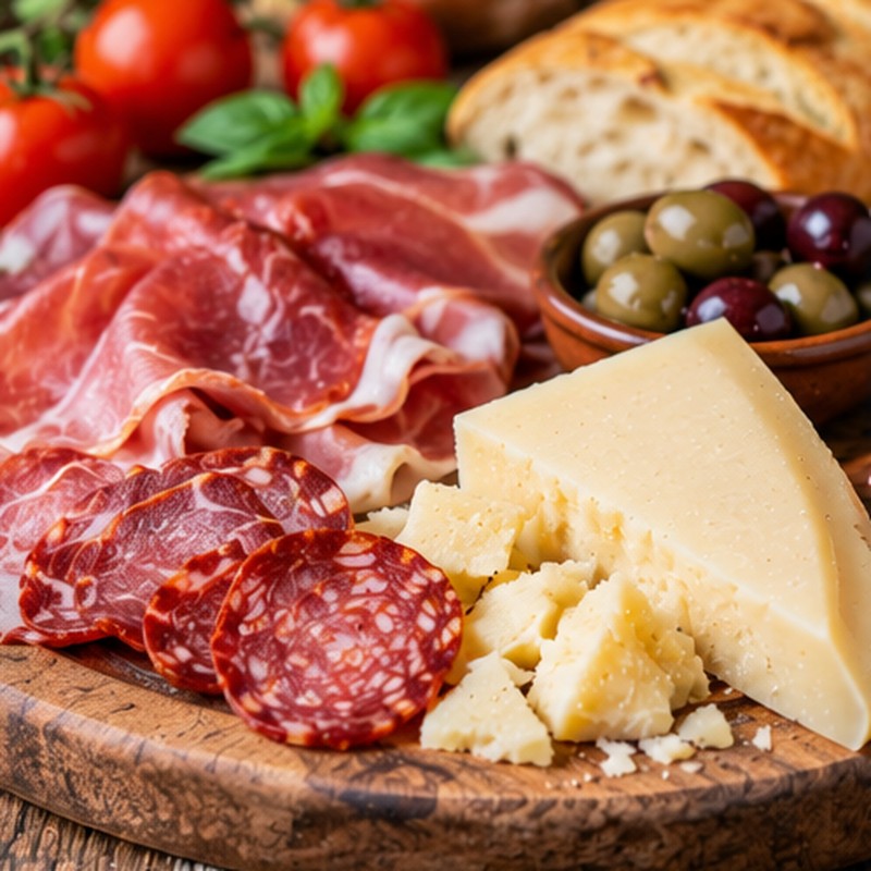 Immagine illustrativa associata a Salumi e pecorino irpini