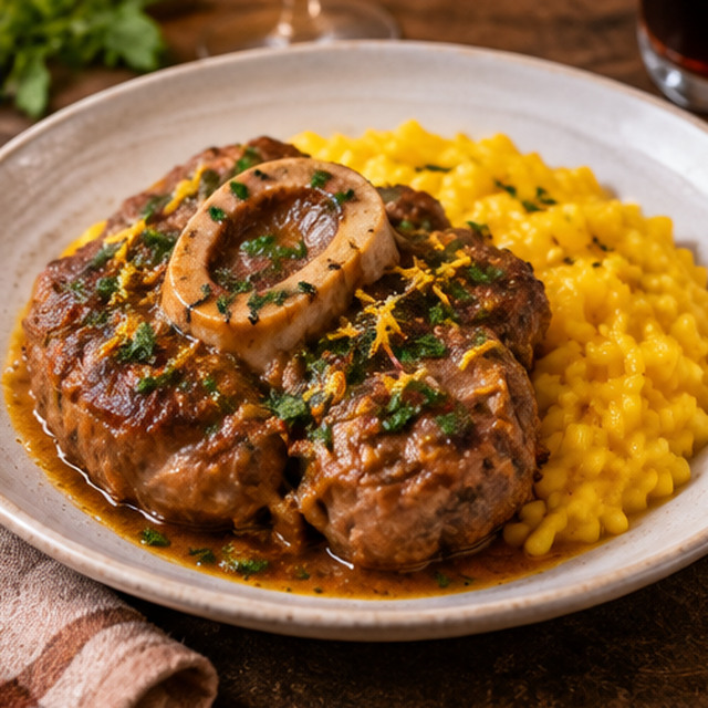 Ossobuco con risotto