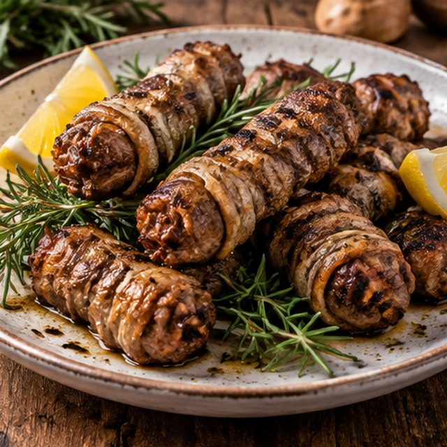 Torcinelli e peperoni