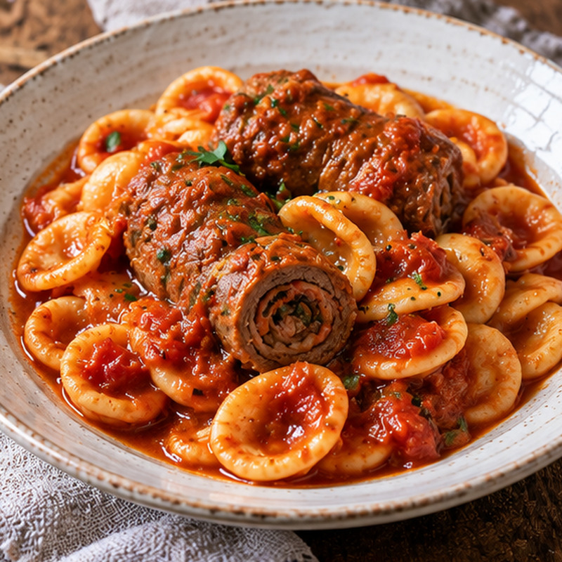 Foto illustrativa: Orecchiette al ragù di braciole