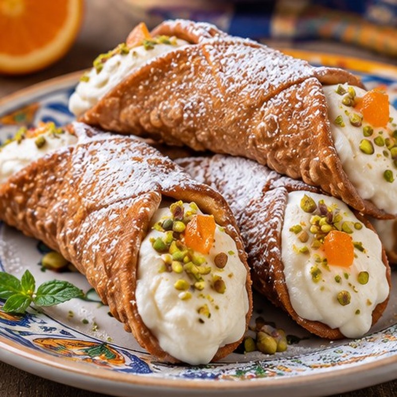 Immagine illustrativa della preparazione: Cannolo di ricotta