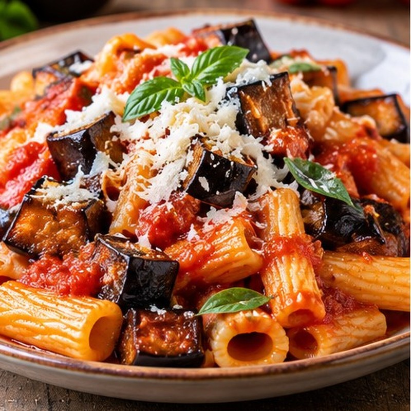Immagine illustrativa della preparazione: Pasta alla Norma