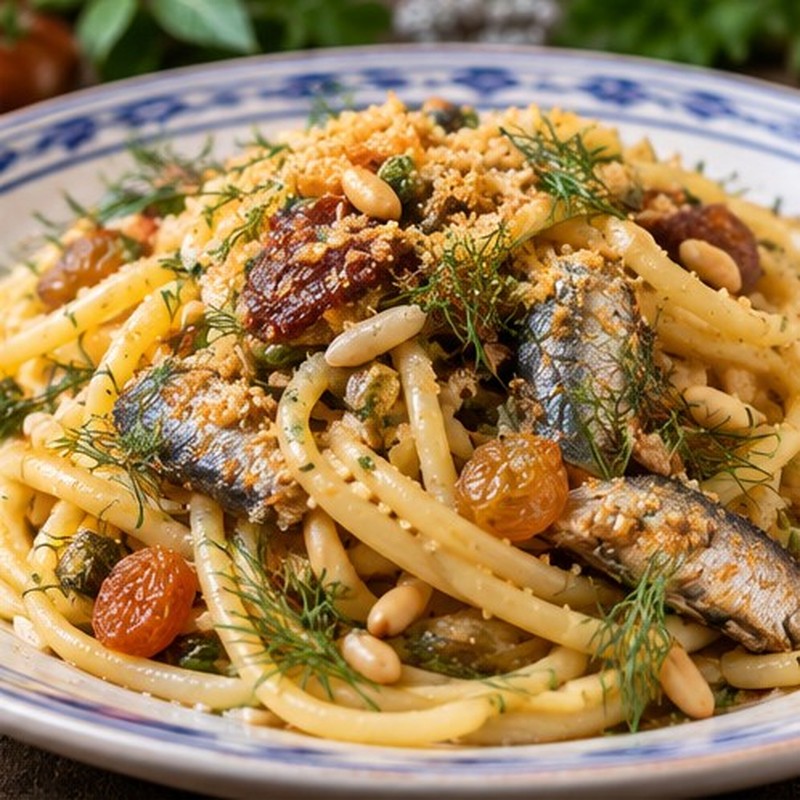 Immagine illustrativa della preparazione: Spaghetti con le sarde