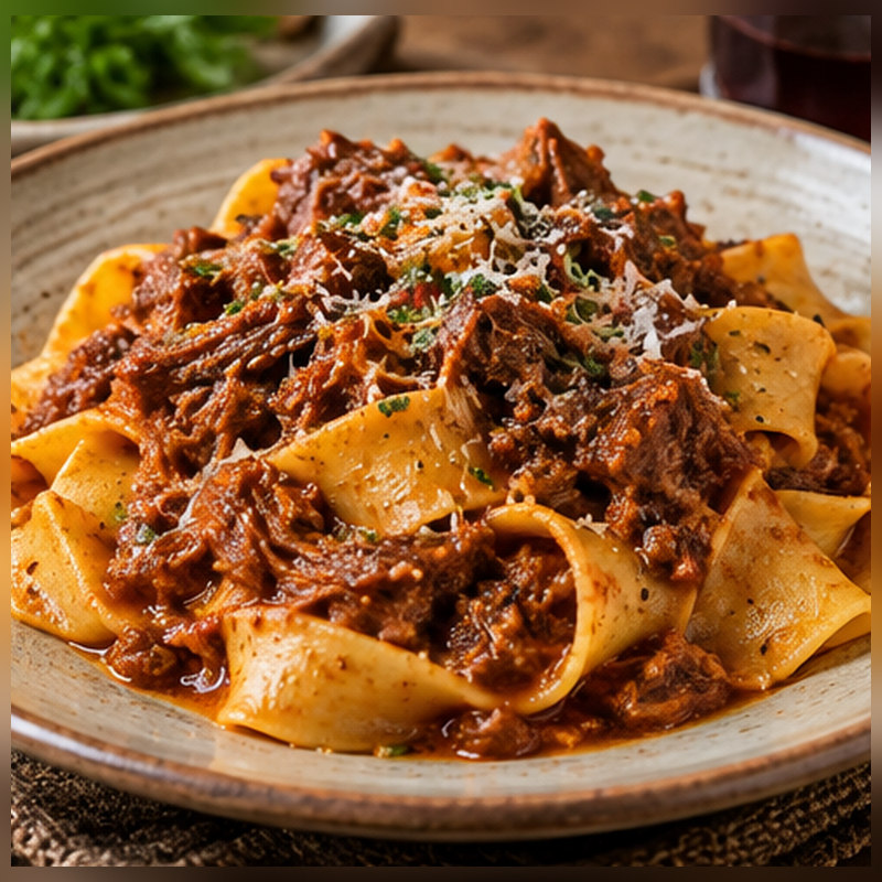 Immagine illustrativa della preparazione: Pappardelle al cinghiale