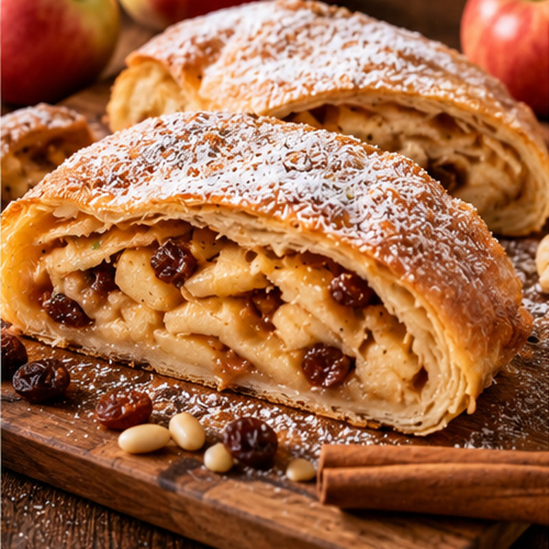 Fotografia illustrativa della preparazione: Strudel di mele