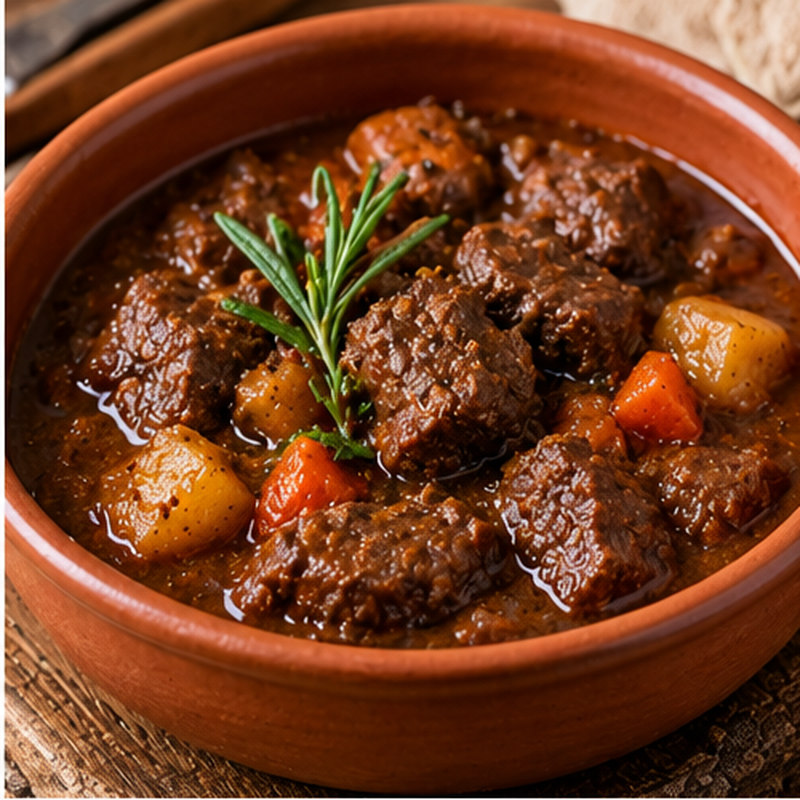Fotografia illustrativa della preparazione: Gulasch di manzo