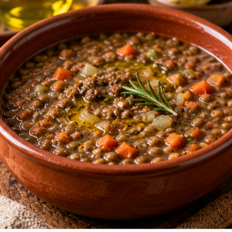 Fotografia illustrativa della preparazione: Zuppa di legumi