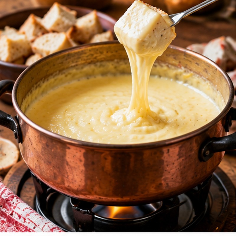 Fotografia illustrativa del piatto Fonduta di Fontina d’alpeggio