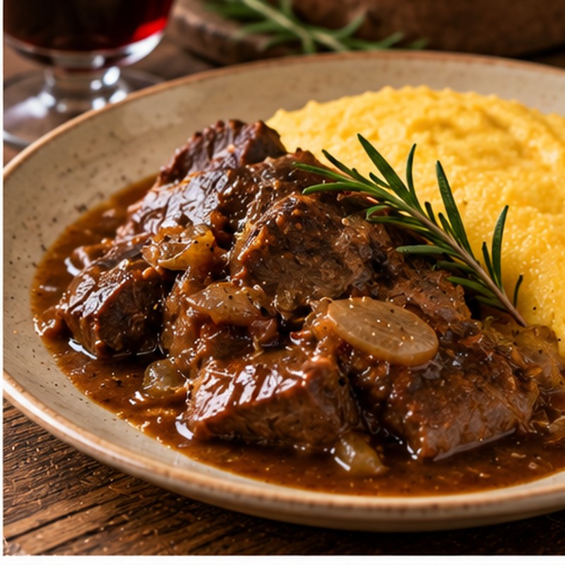 Fotografia illustrativa del piatto Gran mix di carbonada e polenta