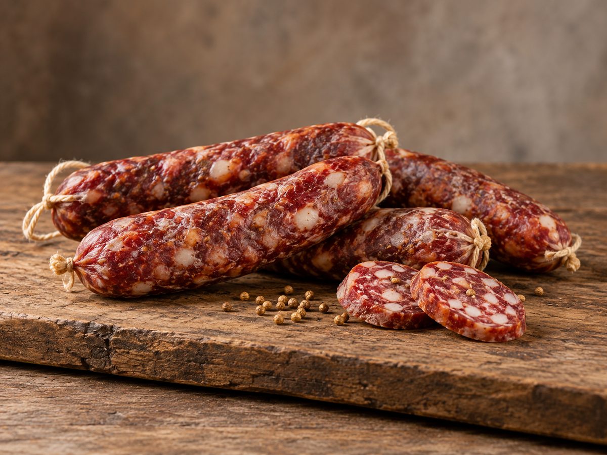 Salsiccia al coriandolo di Carbone