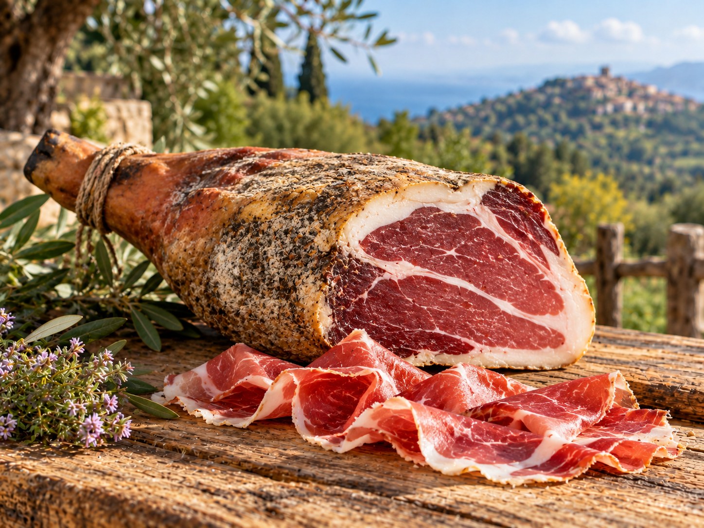 Prosciutto di maiale nero calabrese