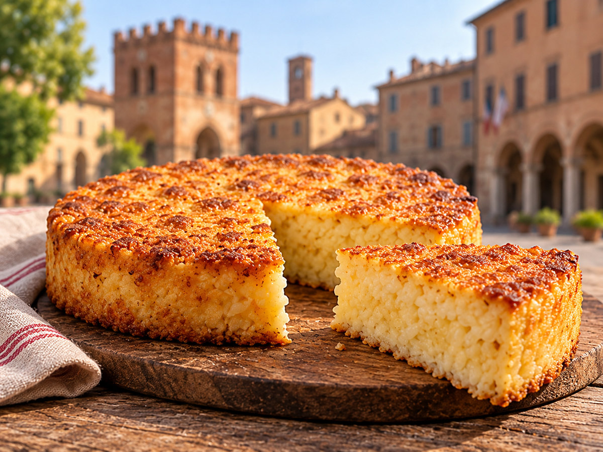 Torta di riso reggiana
