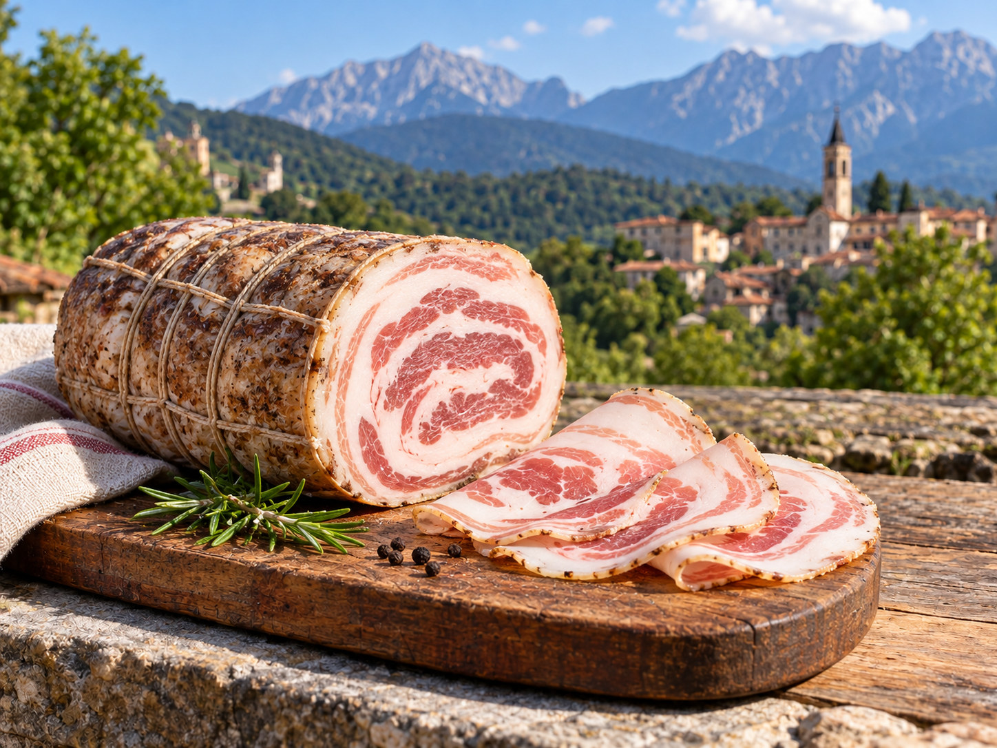 Pancetta arrotolata friulana
