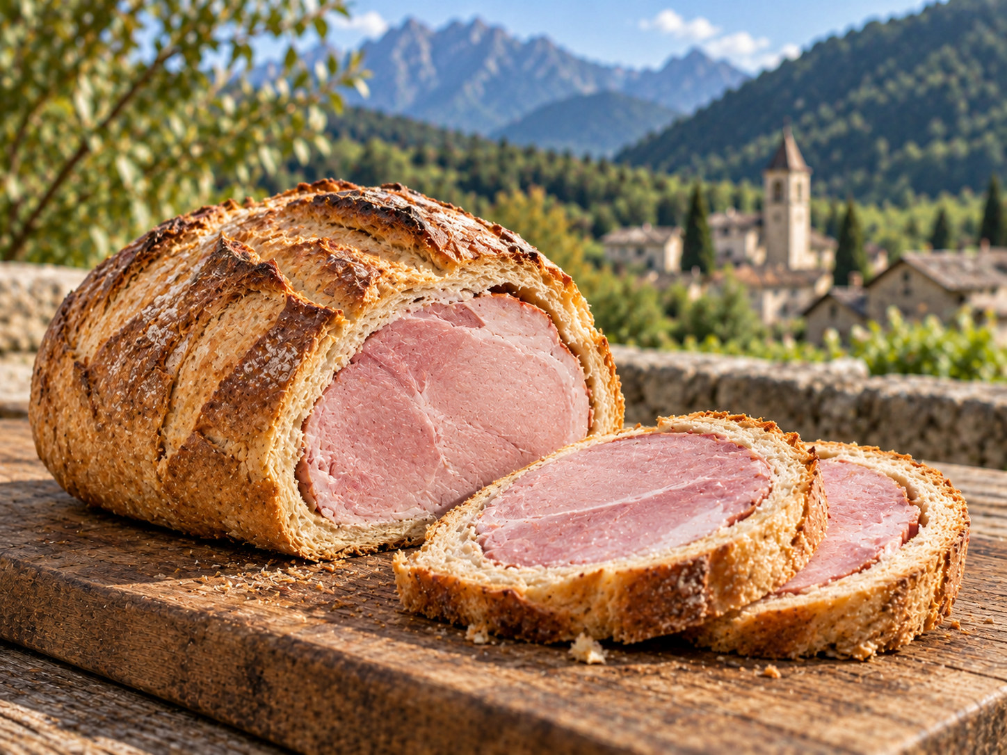 Prosciutto cotto in crosta di pane alla triestina