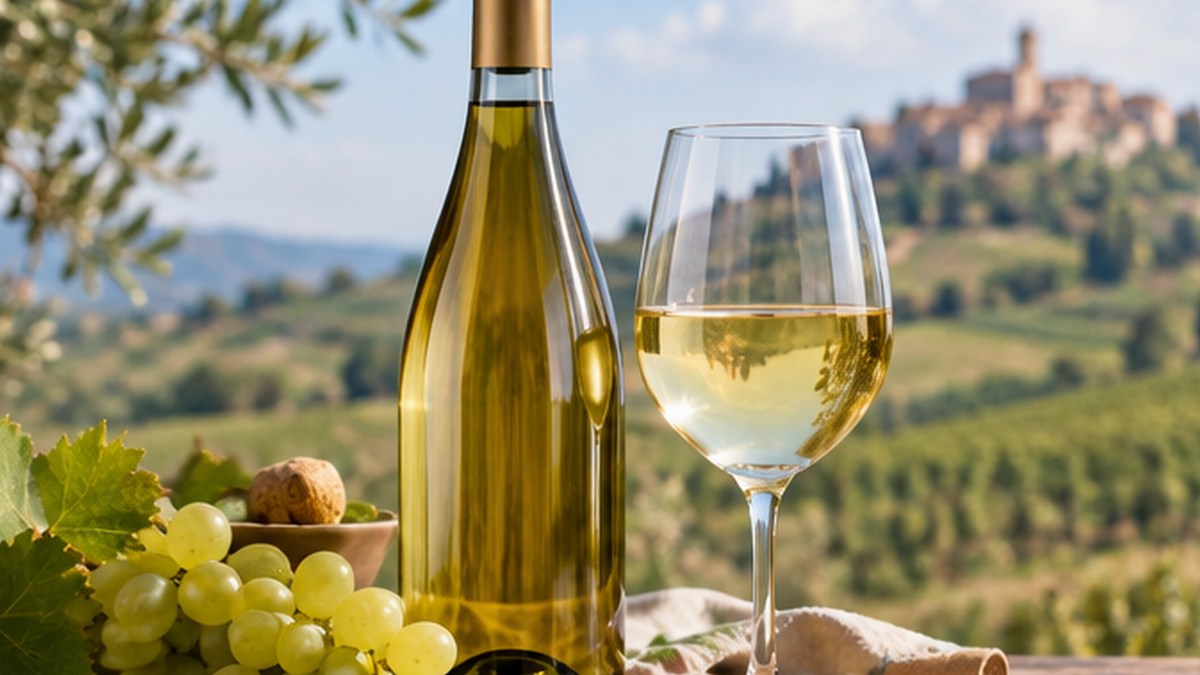 Calice e bottiglia ispirati a Soave Classico